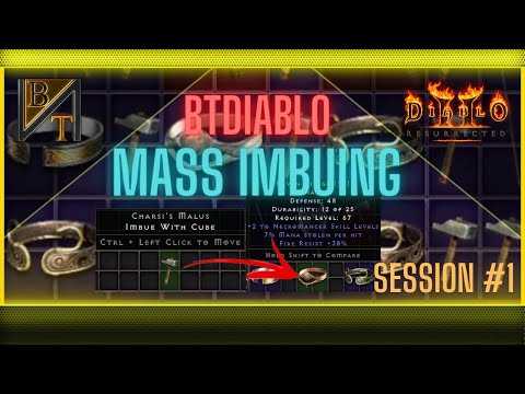 BTDiablo Imbuing Session #1 | Diablo 2 Resurrected Single Player Mod