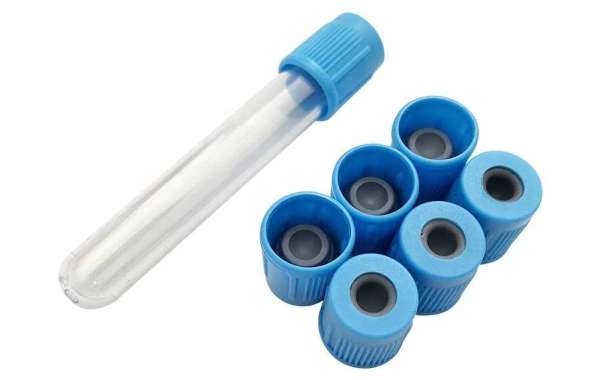 Plastic cap for vacuum blood collection test tube