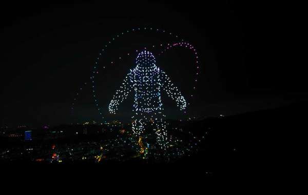 How to create an interactive 3D drone formation light show?